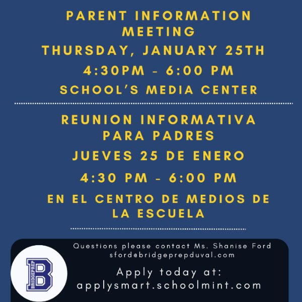 Parent Information Meeting